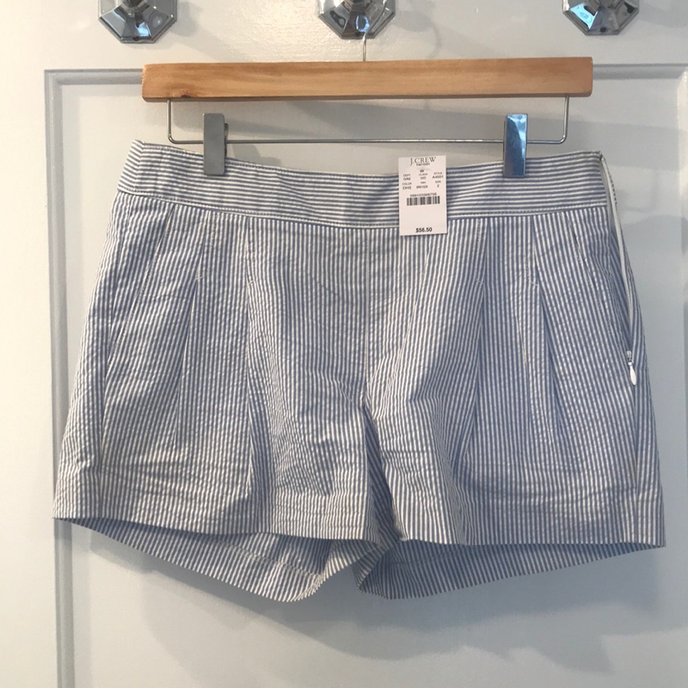 J. Crew Pinstripe Shorts